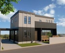 建物の外観パースつくります プレゼンや外観検討に様々なデザインで外観イメージをつかめます イメージ3