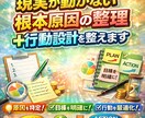 ワークPDF3点で外的意図で現実設計する整理します 現実創造設計士が作った、3つのPDF思考・行動・進捗が可視化 イメージ1