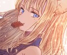 プレゼント付き！あなただけのイラスト描きます 色味差分１枚・エフェクト加工（飾り）１枚、計２枚プレゼント♬ イメージ2