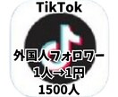 人気インフルエンサーに近づくお手伝いします TikTok 高品質フォロワー1500人 イメージ1