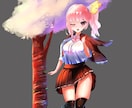 キャラクターの立ち絵を作成します 邪悪なキャラデザが得意です  色鮮やかに描きます イメージ2