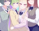 温かみのある雰囲気のキャライラストお描きします かわいくキレイな魅力あふれるイラストを丁寧に作成します イメージ4