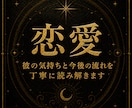 彼の気持ちと今後の流れをタロットで読みます 復縁・片思い・曖昧な関係を男性目線交えて3000字以上で鑑定 イメージ1