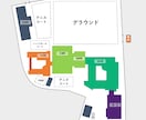 パワポで編集可能な平面・立体の案内図を作成します 後から自分で直せる！パワポ形式の高品質案内図 イメージ3