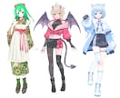 TRPG・Vライバー等の立ち絵描きます 企業様向け実績あり！可愛いからかっこいいまで イメージ2