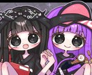 ヘッダーイラストを描きます 通常イラストのペアヘッダー依頼です イメージ1