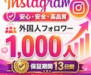 Instagramフォロワー＋1000人増やします 低価格でインスタフォロワー1000増加！ イメージ1