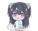 即日納品可能❕ミニキャライラストを描きます かわいい系から病み系まで得意としております。 イメージ3