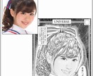 マンガ風似顔絵。背景、文字、セリフ入力できます アイコン、プレゼント、グッズ製作、販促、記念日などに イメージ9