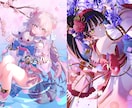 キラキラで最高に綺麗なキャラクターイラスト描きます 商用利用OK！印象に残る高クオリティイラスト制作します イメージ2