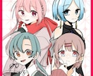可愛いイラスト制作します スッキリ線画＋アニメ塗りの可愛いイラストをお届けします イメージ2