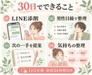 彼とのLINEと恋愛を男性目線で30日伴走します 返信・誘い方・距離感まで、30日間一緒に考えます イメージ2