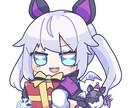 SHOWROOMのアバターやグッズ絵お描きします 用途に沿ったキラキラかわいいミニキャライラストをお描きします イメージ2