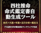 四柱推命の命式鑑定書PDF自動生成ツール提供します 命式算出から大運・年運・鑑定文まで全自動でPDF生成 イメージ1