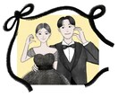 写真の雰囲気を大切にイラストを描きます 写真を元に似顔絵・ウェディング・カップルイラストを作成します イメージ1