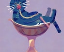 絵本調のゆるいイラストを描きます 主線なしのあったかわいいイラストをお届けします イメージ5