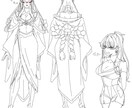 オリジナルのキャラクターの設定画を制作します オリジナルキャラクターの細かい設定画 イメージ1