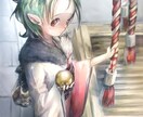 一枚絵の制作を承ります 物憂げな少女の一次創作イラストを描きます。 イメージ5