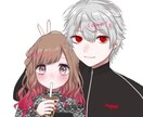 好きなキャラ2人の夢絵描きます SNS用アイコン、ヘッダーなどに イメージ5