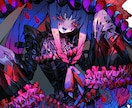 可愛い女の子のイラストを描かせていただきます 可愛い・ちょっと不気味な雰囲気のイラストが得意です イメージ1