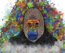 世界に1点しかないイラストを作成致します 動物や人物のもつイメージを色や模様に表現します！ イメージ2