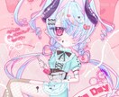 ご希望に沿ったイラストを描きます SNSや動画に！ミニキャラや可愛いイラスト描きます！ イメージ2
