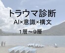 AIでトラウマを１～９階層まで診断しますます AIと意識技術で１～９階層のトラウマを明確に診断して言語化！ イメージ1