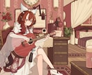 あなたの好きを詰め込んだ理想のお部屋を描きます サムネイル、配信背景、待機画面におすすめ！ イメージ5