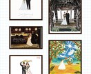 結婚式や記念日の思い出をお写真を元に描きます 思い出をオリジナルイラストに♪♪インテリアにもギフトにも！ イメージ6