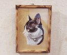 アクリル画でペット(猫・犬)の似顔絵を手描きします クラフト紙をベースにリアルで温かみのある絵です イメージ2