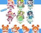 シール/スタンプ向け！シンプルSDイラスト作ります 会社契約ありのイラストレーターが最後まで全力で制作します イメージ3
