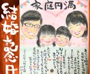 似顔絵メッセージ（手紙）付お祝い色紙を制作します 感謝ギフト♪還暦・喜寿・米寿・卒寿・古希おすすめプレゼント イメージ3