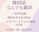 韓国語ネイティブ級現役女子大学生が自然に翻訳します アイドル動画字幕・vlogの字幕得意です✨ イメージ1