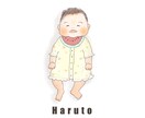 今しかない可愛さを残す、赤ちゃんイラスト描きます あっという間に過ぎる“今”を、そっと残す一枚に イメージ5