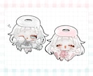 ゆるもちミニキャライラストお描きします 通常よりちんまりゆるゆるもちもちなミニキャライラストです！ イメージ4
