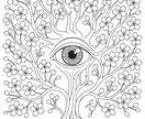 大人の塗り絵を提供します 知と美が咲く、大人の塗り絵で癒しを提供します イメージ1