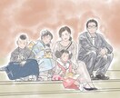 お写真を元に柔らかい色彩でイラストを作成いたします 思い出の大切なお写真をほんわかしたイラストに残しませんか❁︎ イメージ5