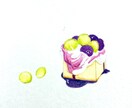 cafeのイラストを色鉛筆で描きます 色鉛筆で、手描きイラストです色鉛筆の優しいタッチのイラスト イメージ5