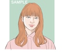 シンプルな似顔絵を写真からお描きします リアルデッサン風！シンプルな色を着色。プレゼントや記念日に。 イメージ4