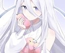 簡易なバストアップイラスト描きます 可愛い女の子のバストアップを描きます〜! イメージ1