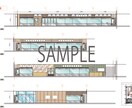 商業施設の内装図面など作図します 平面、展開、造作、什器など内装デザイン経験者が作図します イメージ1