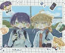 商用利用OK！歌みたサムネ,1枚絵など描きます ゆるふわに,可愛く仕上げます！SD等身いろいろ イメージ5