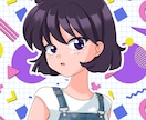 90年代アニメ風♡キュンとときめくアイコン描きます 平成女子全員集合！懐かしい☆商用OKのエモ可愛いイラスト♡ イメージ6