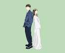 お写真からシンプルでおしゃれなイラストを描きます 大切な思い出を色あせない素敵な形に！アイコン用もお付けします イメージ8