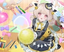 アイコン/グッズ/立ち絵/商用など一枚絵描きます 様々な用途に対応！繊細でキラキラしたイラスト描きます♡ イメージ2