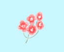 最短即日◯お花のイラストお描きします ⁂誕生花やお好きな花など、SNSのアイコンにも◯ イメージ2