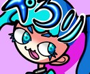 カートゥーン調の女の子のアイコン描きます カートゥーン調で個性をアピール イメージ1