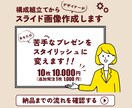 構成から考えたスライド資料提供します あなたのプレゼンをスタイリッシュに変えます！！ イメージ1