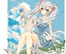 かわいいキャラクターの絵を描きます めっちゃかわいいキャラクターをきらきらにとどけます イメージ4
