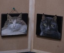 猫顔を油絵で写実的に描きます 愛猫があなたをずっと見つめてくれます。 イメージ3